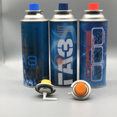 পুনরায় পূরণযোগ্য জ্বালানী পাত্রে খালি বুটান গ্যাস ক্যানস্টার সিলিন্ডার