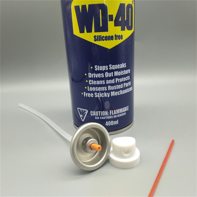 WD 40 লুব্রিকেন্ট স্প্রে এয়ারোসোল ভালভ মসৃণ এবং নিয়ন্ত্রিত বিতরণের জন্য প্রয়োজনীয়